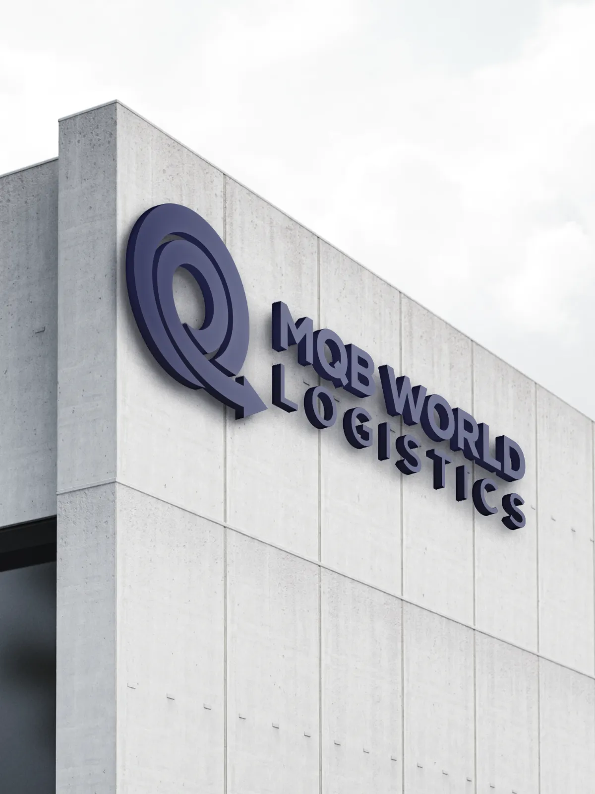 MQB World Logistics building signage