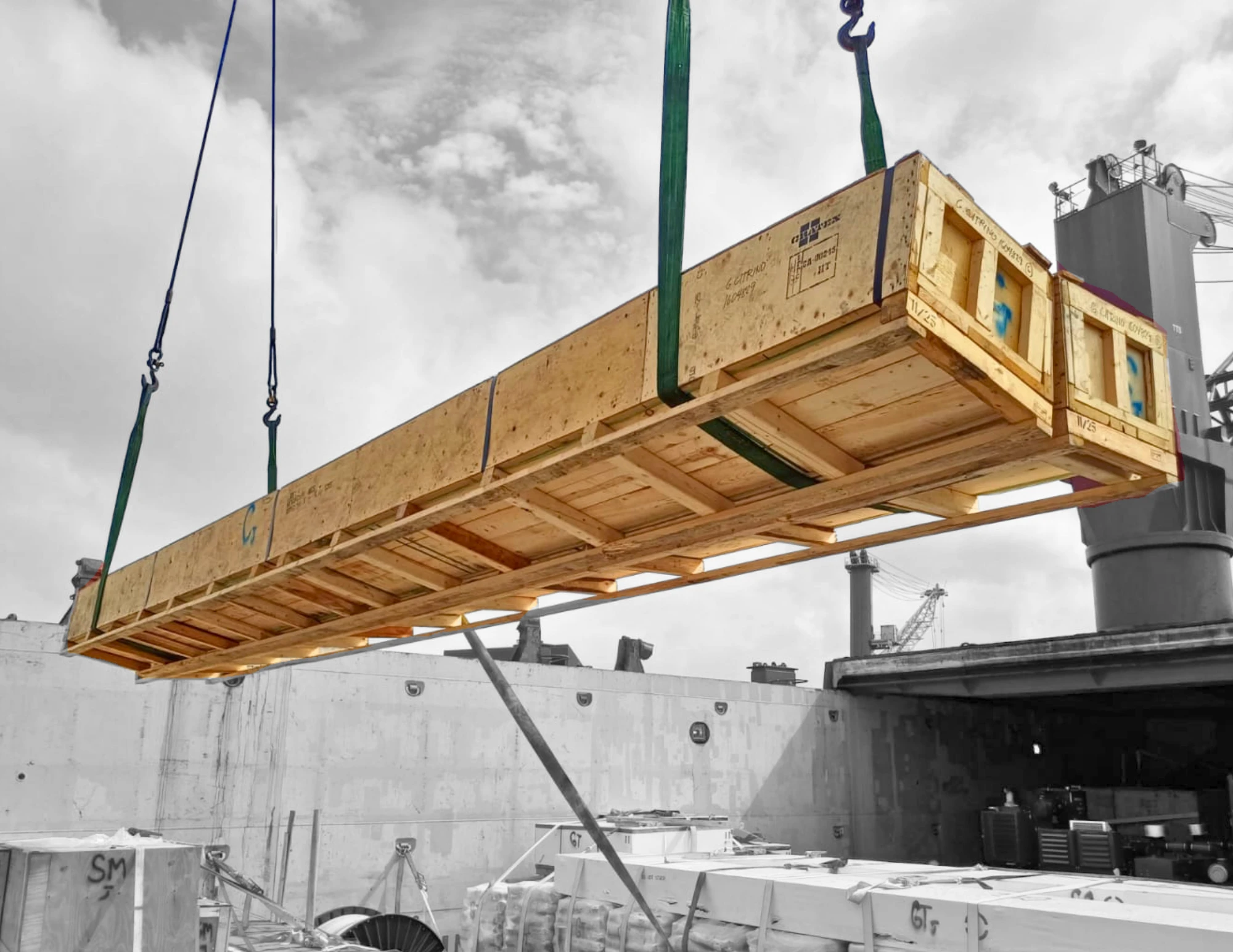 Cavity pumps delivered to Colombia. Break bulk, three countries.